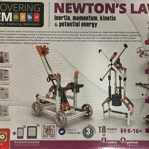 Newton's Laws Educational Kit - Inertia, Momentum, Kinetic & Potential Energy.